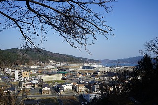大槌町の市街地写真